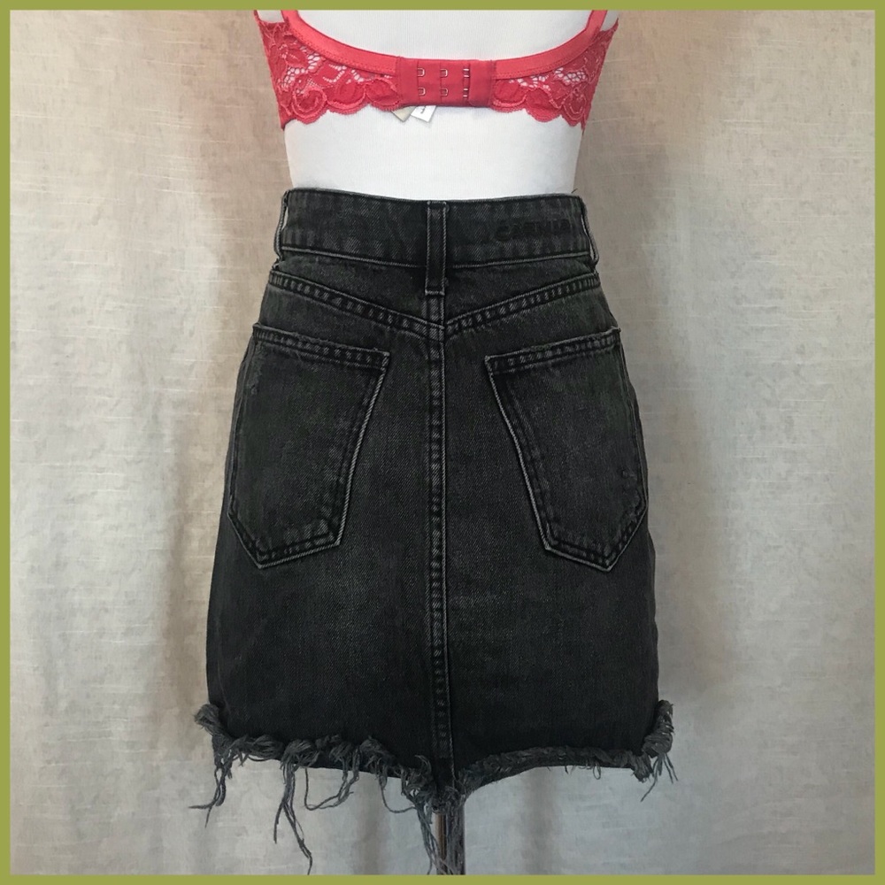 Carmar Distressed Denim Skirt - Picture 2 of 4